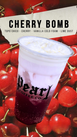 Specialty Drink Cherry Bomb from Pearl Coffee Co